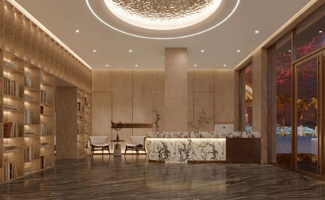 足浴店大厅效果图设计：融合现代元素与传统风格的创意空间(图2)
