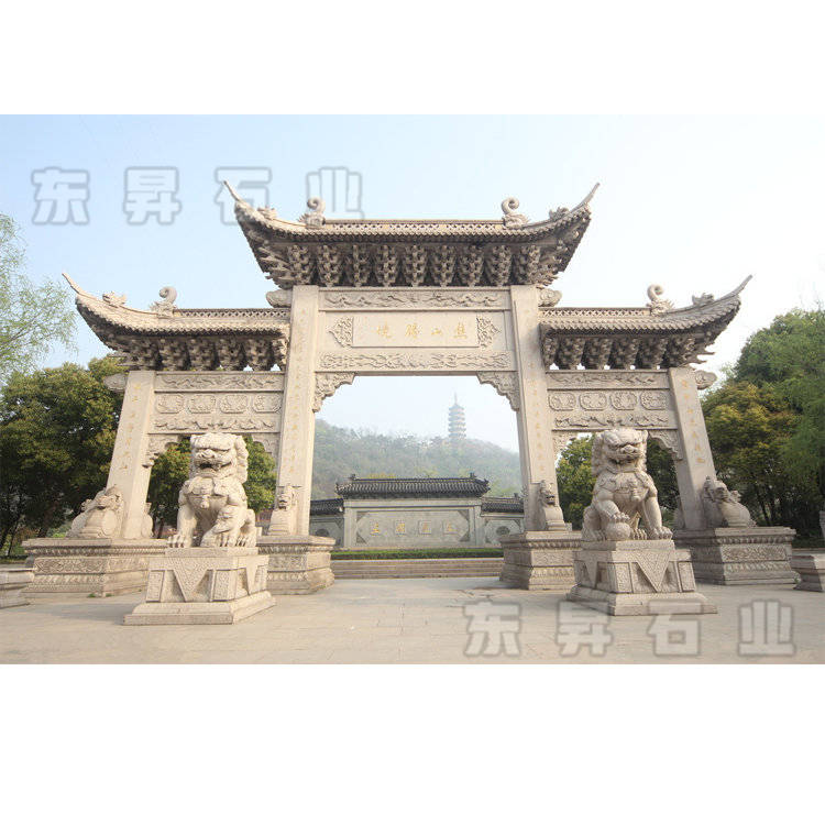 石雕牌坊上的图案有哪些含义呢(图1)