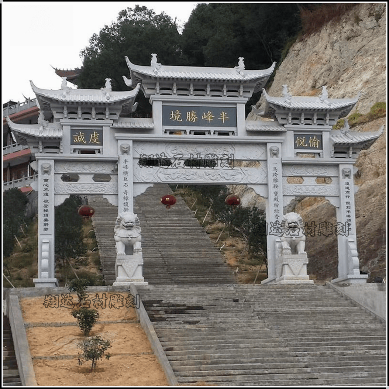 九游体育网站：欣赏一下建筑石雕之美牌楼牌坊(图2)