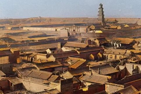 珍贵老照片1940年山西各地的古建筑历史文化悠久文物众多(图2)