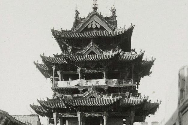 珍贵老照片1940年山西各地的古建筑历史文化悠久文物众多(图5)