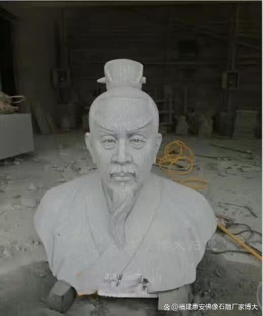 现代石雕技艺在名人像制作中的新应用（多图欣赏）(图1)