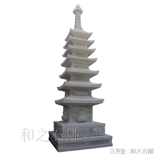 九游体育网站：石塔图片及寺院石雕佛塔样式(图2)