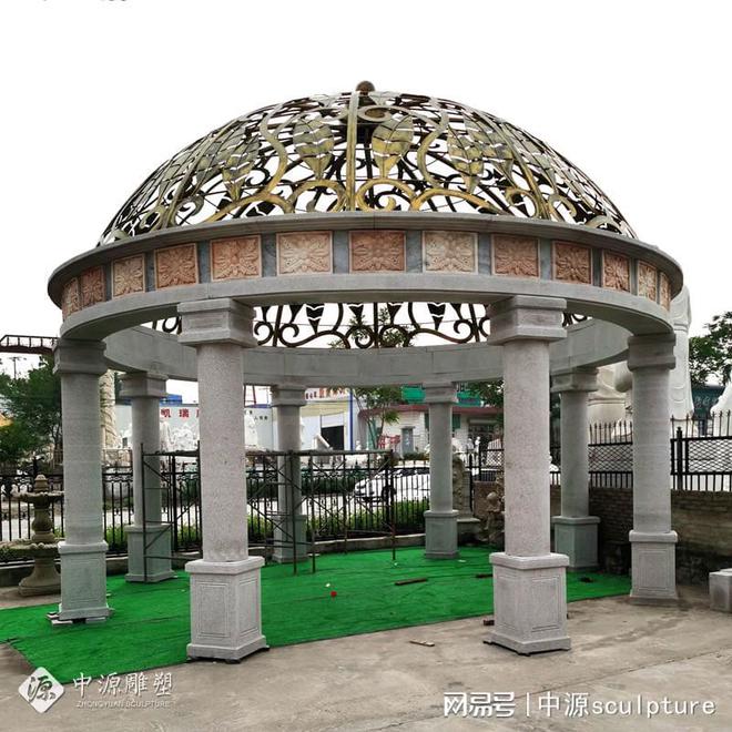 九游体育：【传世经典】石雕凉亭承载千年文化的艺术之美(图7)