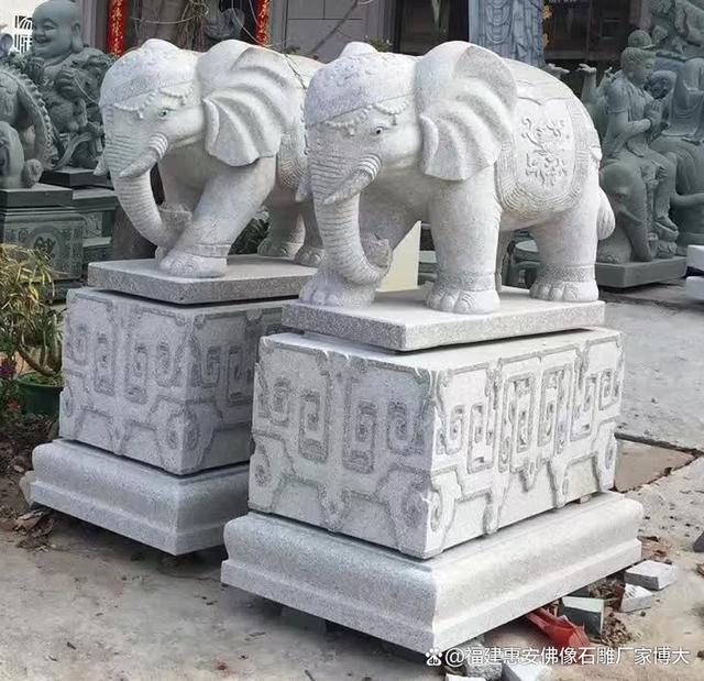 九游体育：别墅石雕大象：如何摆放才能彰显主人品味（多图欣赏）(图5)