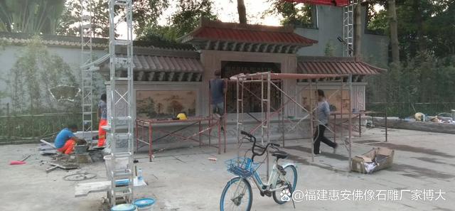 九游体育：创新材料在石雕照壁制作中的应用（多图欣赏）(图5)