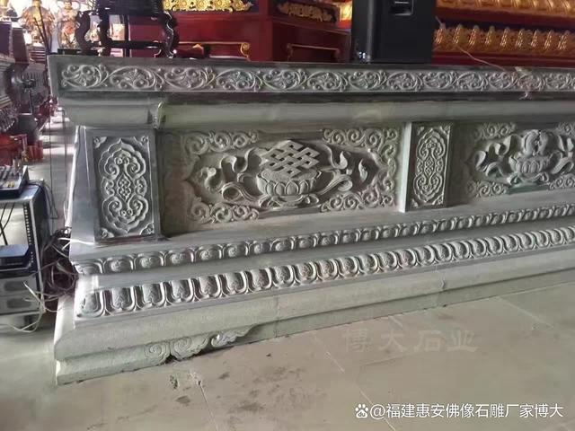 石雕厂家分享：如何维护寺庙须弥座佛台的长久美观（多图欣赏）(图5)