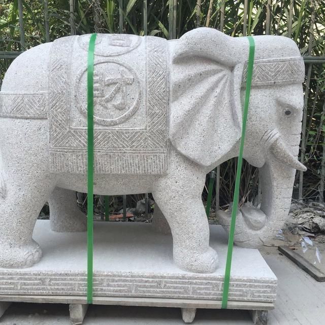 门口石雕大象一定要买一对吗？(图4)