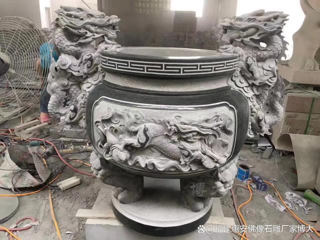 九游体育：创新材料与技术在石雕香炉制作中的应用（多图欣赏）(图4)