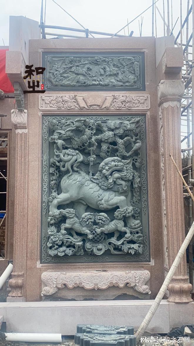 九游体育：广东祠堂精美典雅的石雕浮雕墙欣赏(图4)