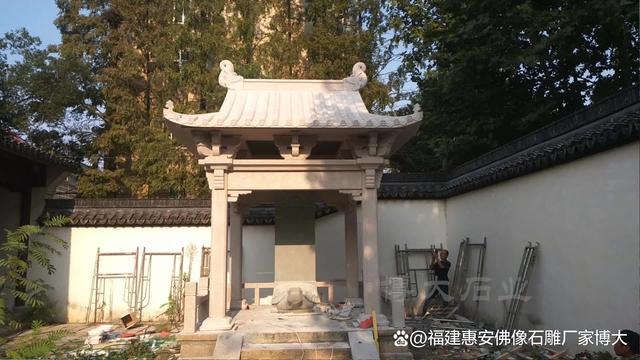 石雕六角亭的雕刻工艺与美学价值（多图欣赏）（多图欣赏）(图1)
