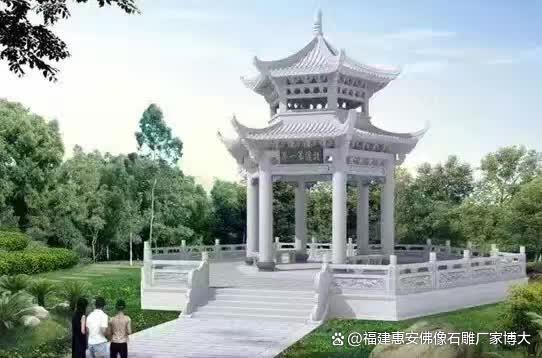 石雕六角亭的雕刻工艺与美学价值（多图欣赏）（多图欣赏）(图2)