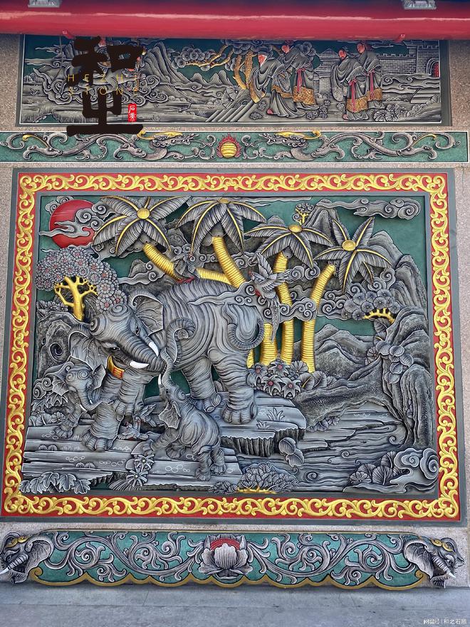 雕刻石雕浮雕墙壁画传统工艺(图3)