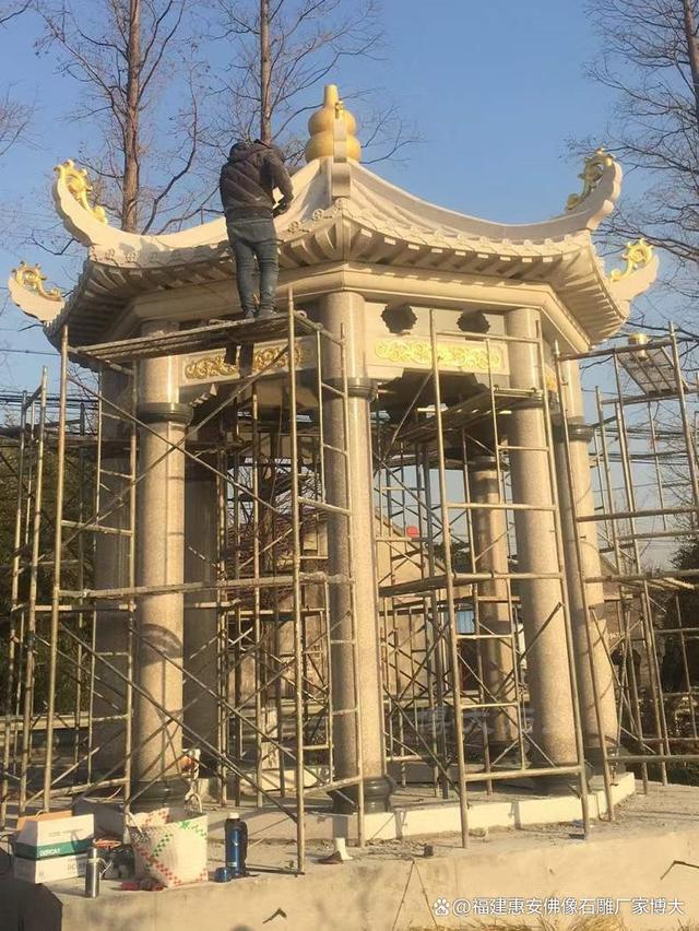 九游体育：石雕凉亭在公共空间的应用与影响（多图欣赏）（多图欣赏）(图4)