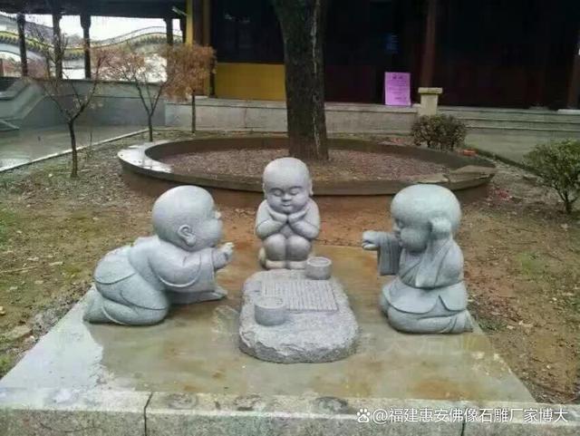 石雕技艺精湛寺庙小和尚栩栩如生（多图欣赏）(图5)