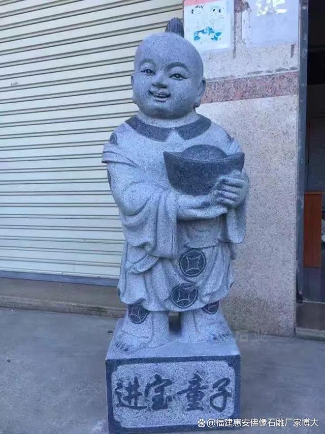 金童玉女石雕：传统工艺与现代设计的结合（多图欣赏）(图3)