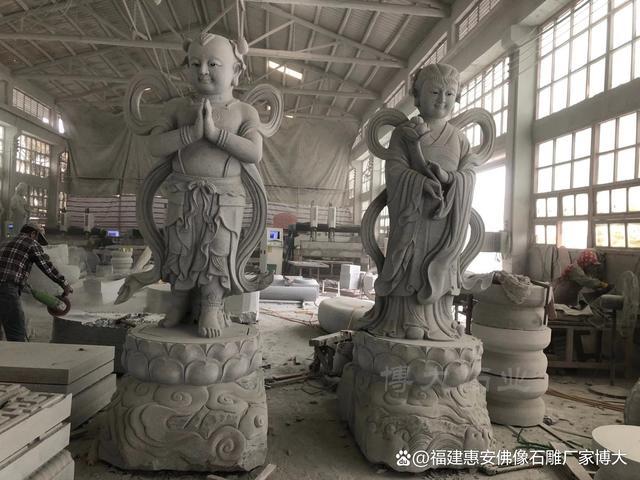金童玉女石雕：传统工艺与现代设计的结合（多图欣赏）(图4)