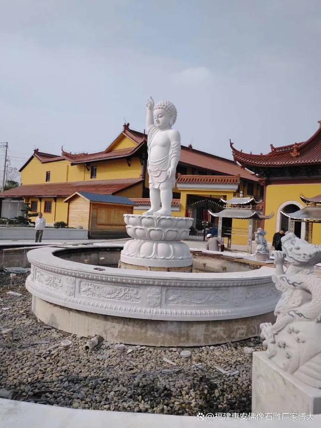 寺庙石雕九龙浴佛：传统工艺与现代设计的完美结合（多图欣赏）(图4)