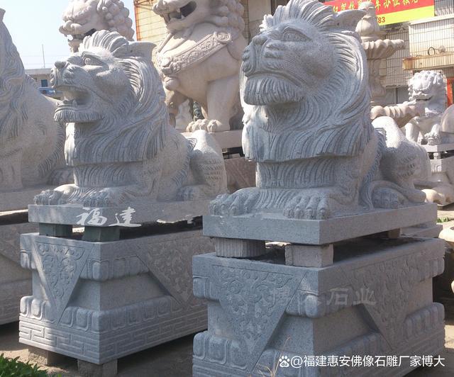 石雕港币狮：精湛工艺打造传统瑞兽（多图欣赏）(图3)