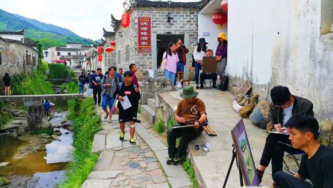 看徽派建筑品皖南风情——岭南名家周波画里的皖南(图4)