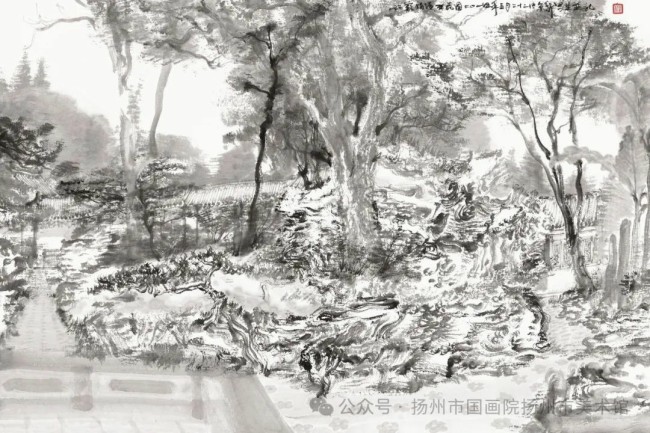 以“水墨雕塑”的造型风格突破自我致敬传统“周京新画展”今日在扬州市美术馆开展(图2)