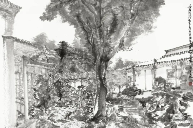 以“水墨雕塑”的造型风格突破自我致敬传统“周京新画展”今日在扬州市美术馆开展(图1)