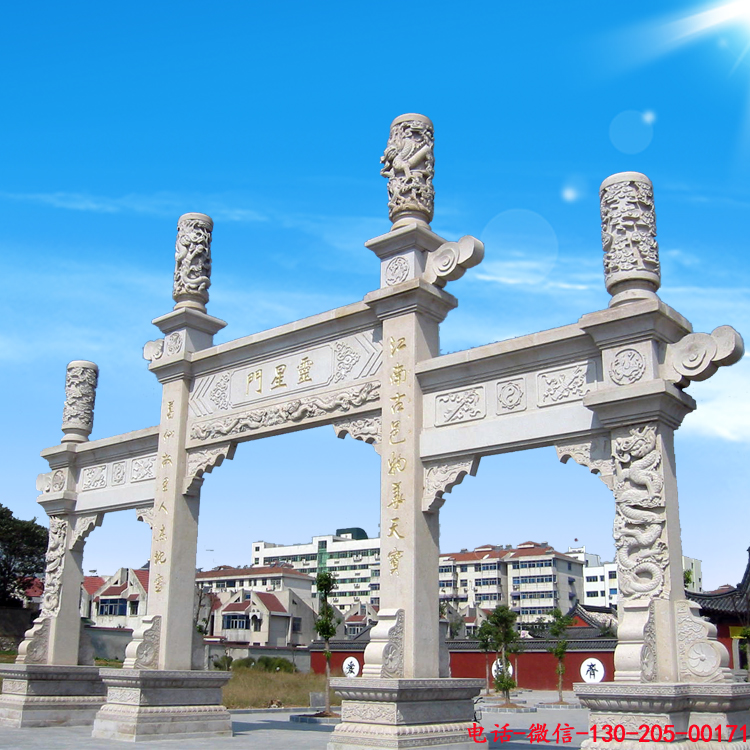 九游体育网站：农村石牌楼的描述与作用及牌楼的造型样式(图7)