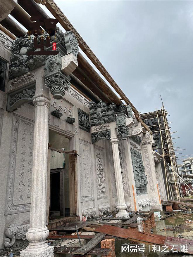 寺庙祠堂石雕浮雕的各种雕刻(图1)