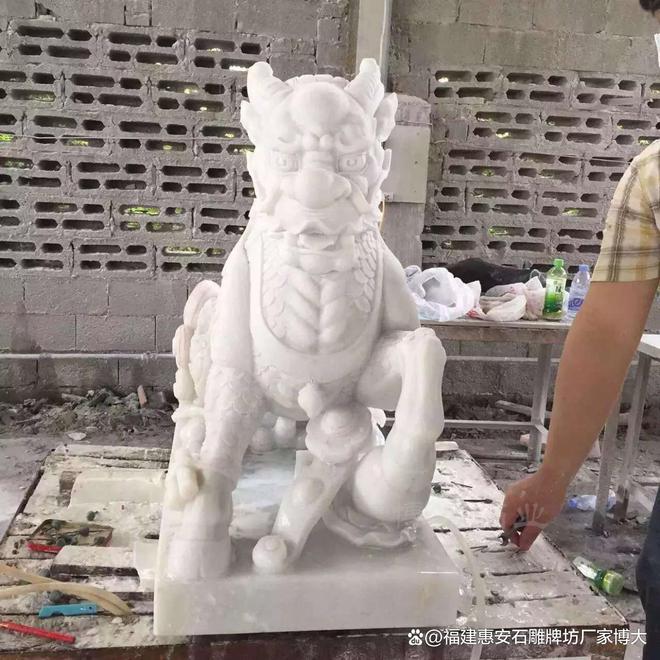 石雕麒麟在乡村建筑中的风格(图4)