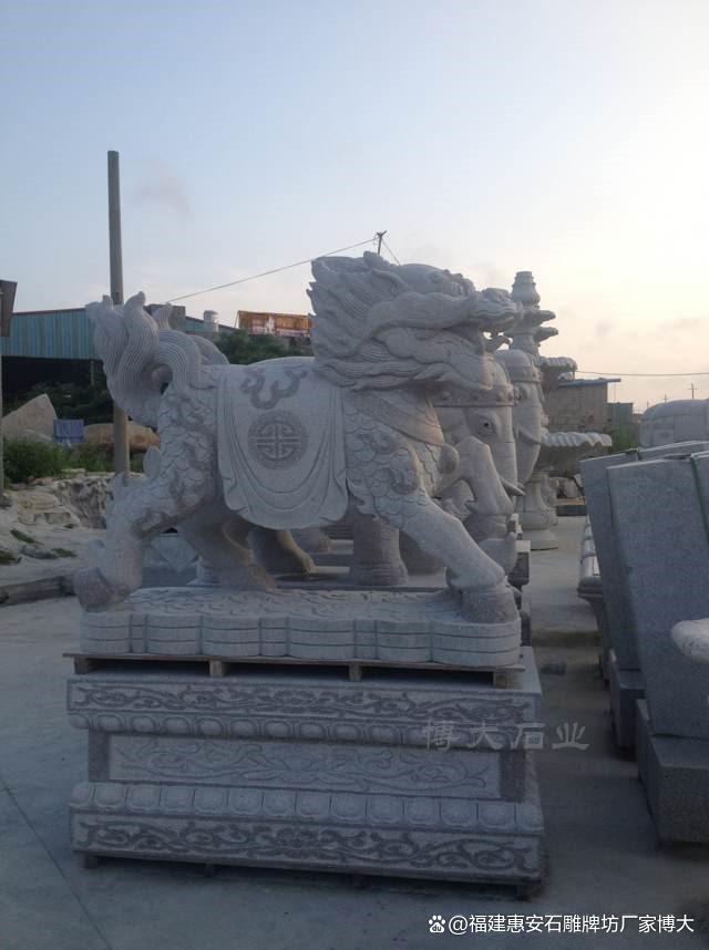 石雕麒麟在乡村建筑中的风格(图2)
