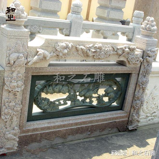 寺庙石雕栏杆的材质颜色选择(图1)