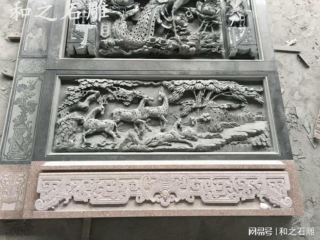 九游体育：闽南祠堂石雕浮雕的雕刻图案(图5)