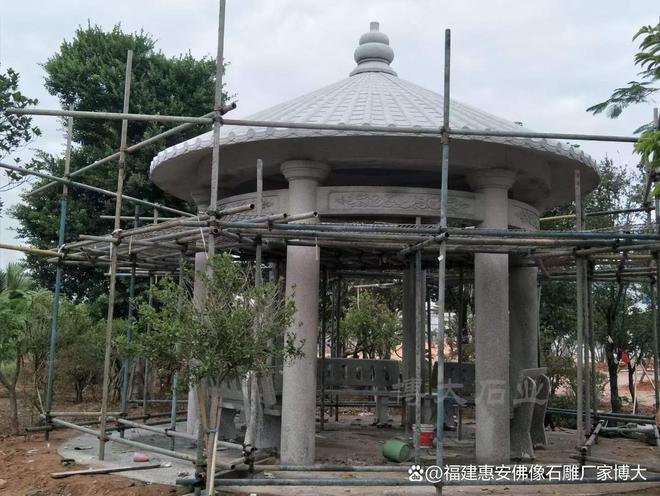九游体育网站：石雕凉亭的制作与地域特色(图3)