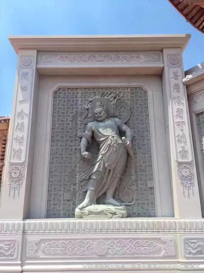 石雕哼哈二将在风水布局中的作用(图3)