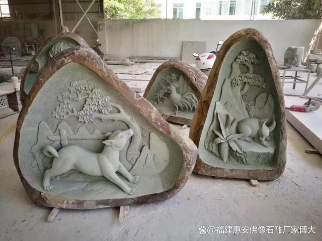 揭秘石雕十二生肖的雕刻技法与流程（多图欣赏）(图1)