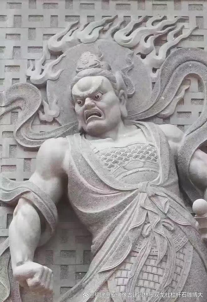 九游体育：石雕哼哈二将在宗祠中的装饰意义(图1)
