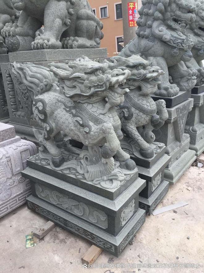 九游体育网站：石雕麒麟在不同时期的风格(图1)