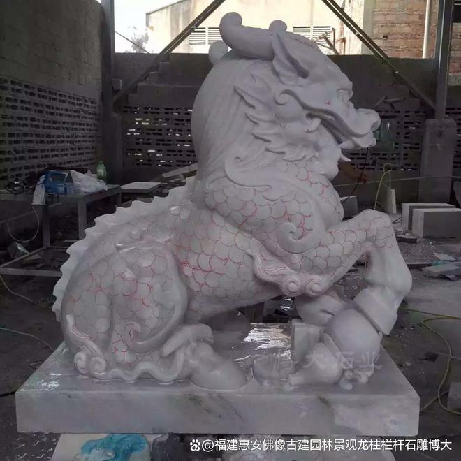 九游体育网站：石雕麒麟在不同时期的风格(图3)