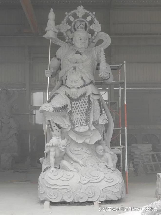 石雕四大天王在寺庙中的应用场景(图3)