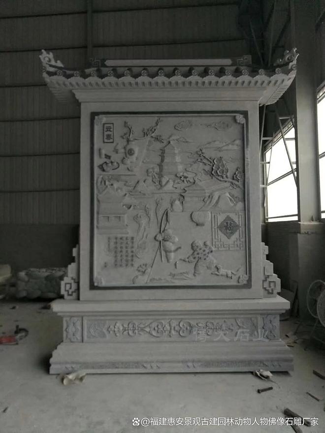 石雕照壁景墙的石材选择与加工(图3)