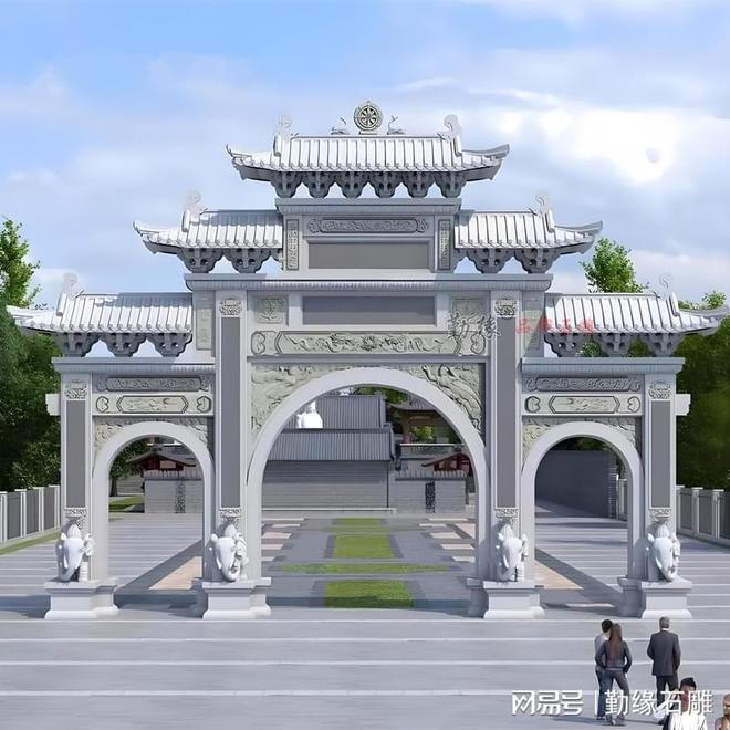 九游体育：探寻石牌坊之美领略勤缘石业风采(图14)