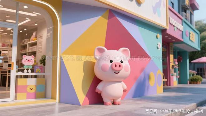 九游体育网站：店面卡通网红卡通雕塑定制：塑造店面的流量密码(图2)